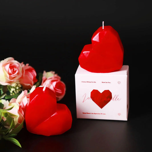 Scented Red Heart Candle Valentine's Day Romantic Gift for Her Anniversary Home Decor Aromatic Love Candle
